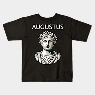 Augustus First Emperor of Rome Ancient Roman History Kids T-Shirt